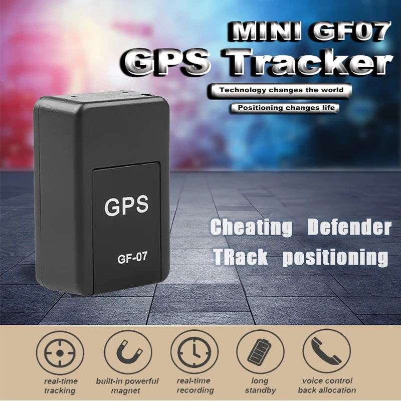 Rastreador GF07, potente dispositivo magnético para vehículos, antipérdida y antirrobo, minilocalizador GPS portátil con posicionamiento preciso.