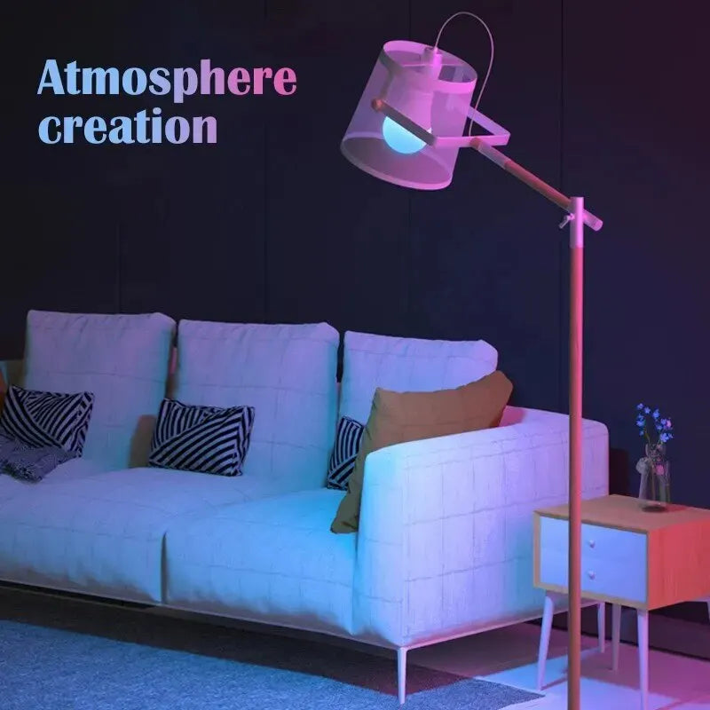 Bombilla LED RGB de 16 colores, multicolor, E27, 220 V, iluminación doméstica, regulable, control remoto de 24 teclas, lámpara inteligente, luz de ambiente.