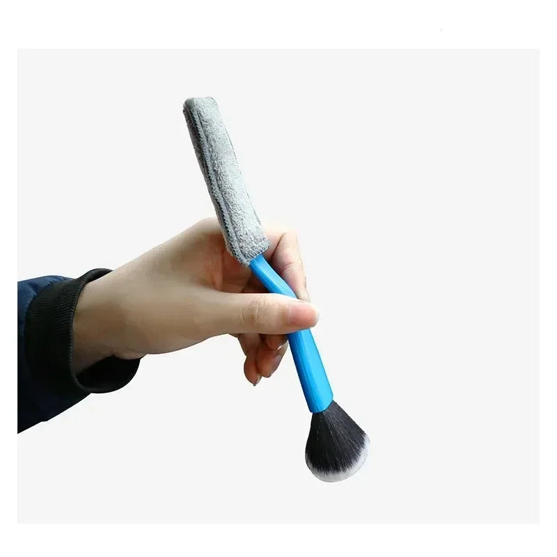 Car Cleaning Tools Air Conditioning Air Outlet Cleaning Dust Removal Soft Brush Multifunctional Auto Interior Cleaning Tool 1Pcs