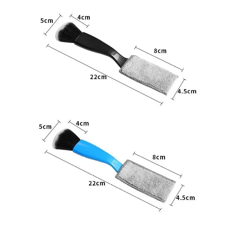 Car Cleaning Tools Air Conditioning Air Outlet Cleaning Dust Removal Soft Brush Multifunctional Auto Interior Cleaning Tool 1Pcs