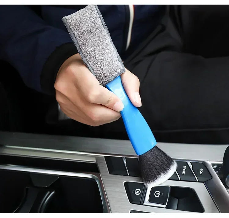 Car Cleaning Tools Air Conditioning Air Outlet Cleaning Dust Removal Soft Brush Multifunctional Auto Interior Cleaning Tool 1Pcs