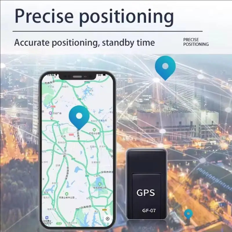 Rastreador GF07, potente dispositivo magnético para vehículos, antipérdida y antirrobo, minilocalizador GPS portátil con posicionamiento preciso.