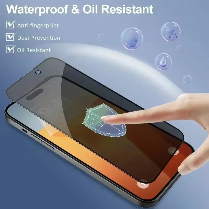 5Pcs Protector de pantalla de privacidad ANTI ESPIA para iPhone 16 11 12 13 14 Pro Max Mini 8K  iPhone 15 PRO XR X XS MAX