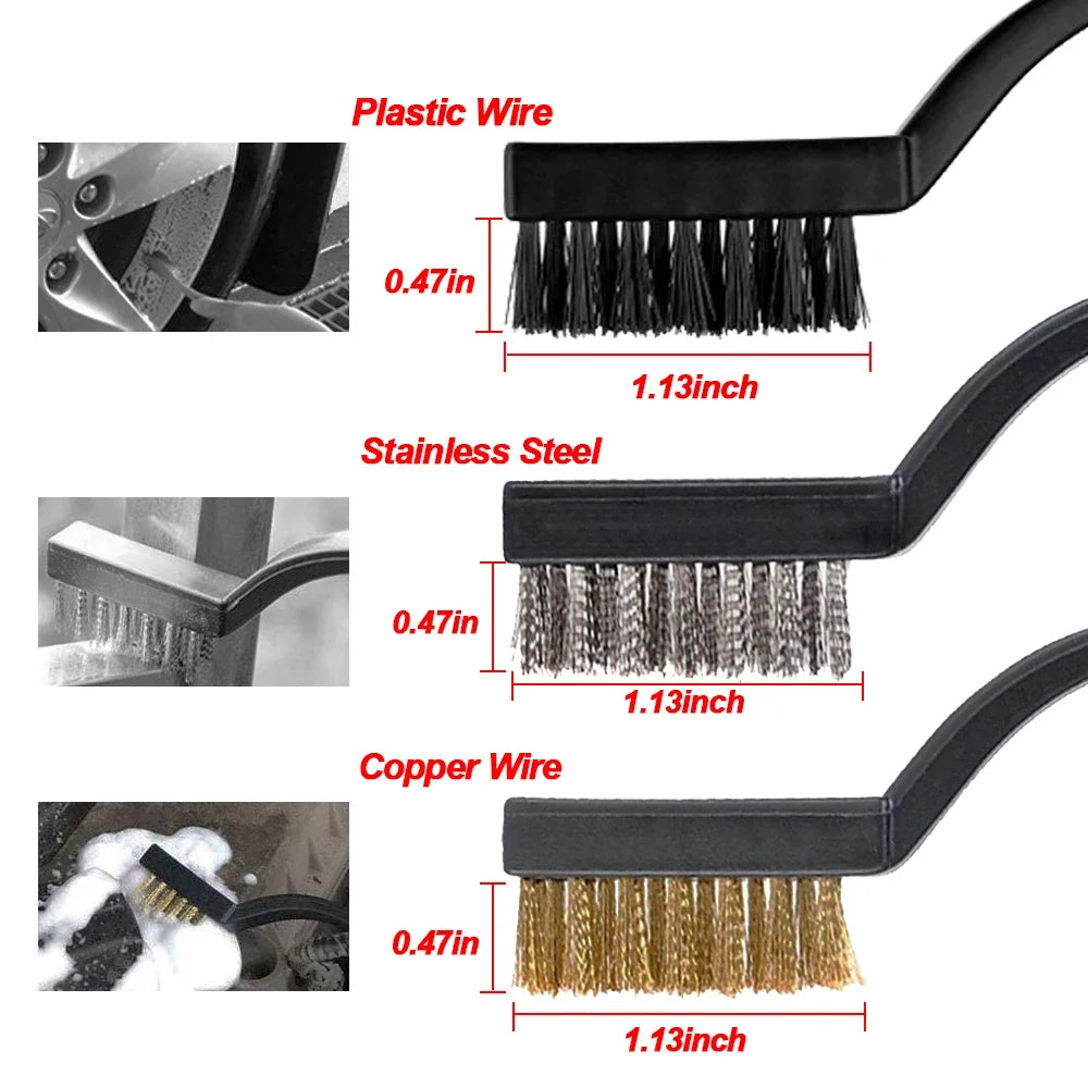Juego de cepillos para detalles de automóviles El kit de limpieza automotriz definitivo para el mantenimiento de huecos de ventilación Cepillo para despejar las salidas de aire del automóvil